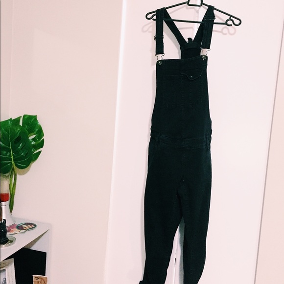 Vintage Black jean overalls